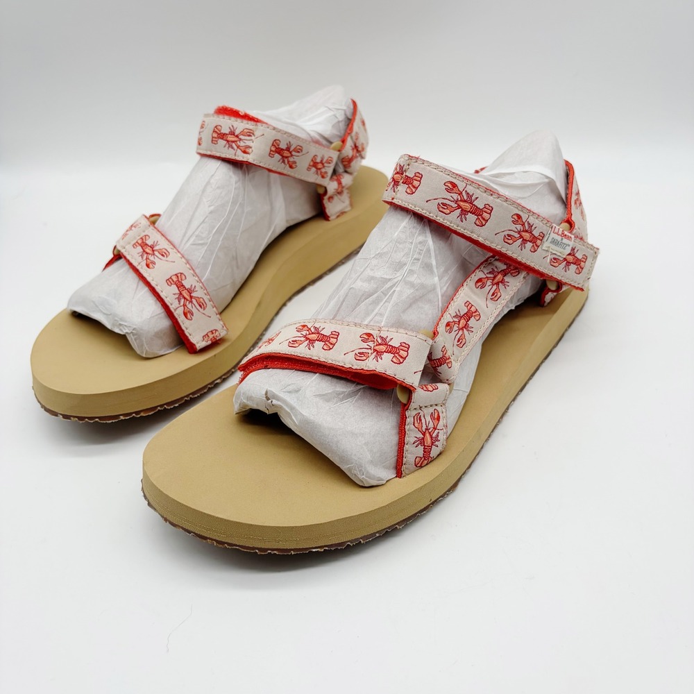 L.L. Bean Sandals Women 10 Tan Lobster Sara Fitz Sport Strappy ID 519121 - Picture 6 of 10